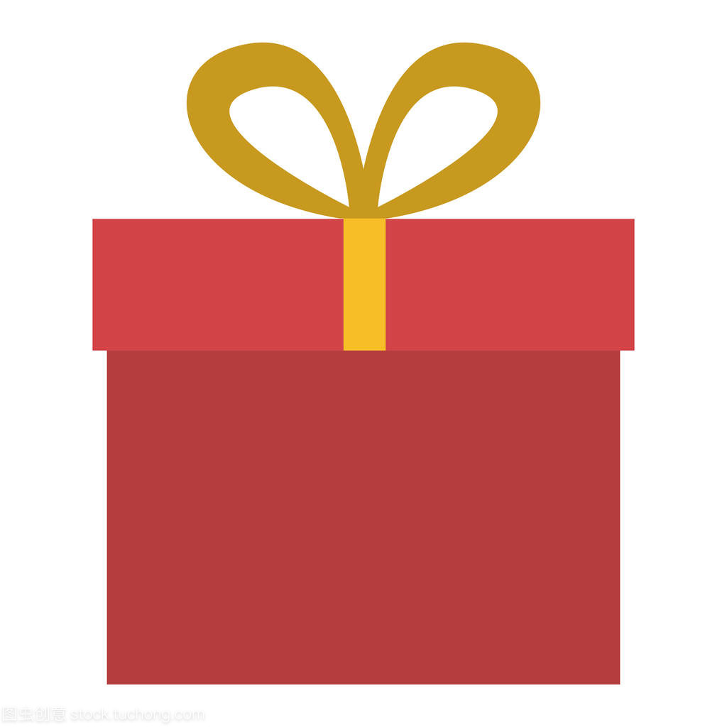 孤立的礼品盒的设计