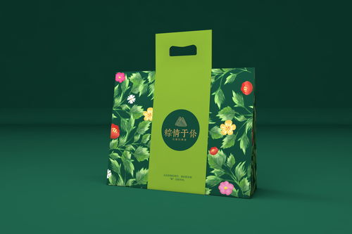 粽子食品包装盒 端午龙舟礼盒 节日清新插画礼盒
